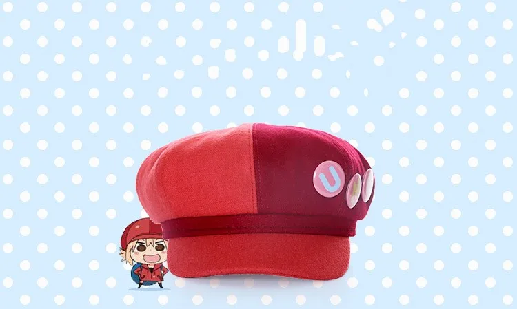 Аниме Himouto Umaru-chan hat Umaru Doma шляпа для косплея с значками для девочек в стиле Лолиты бейсболка с изображением героев мультфильма аниме милые красные шапки UMR