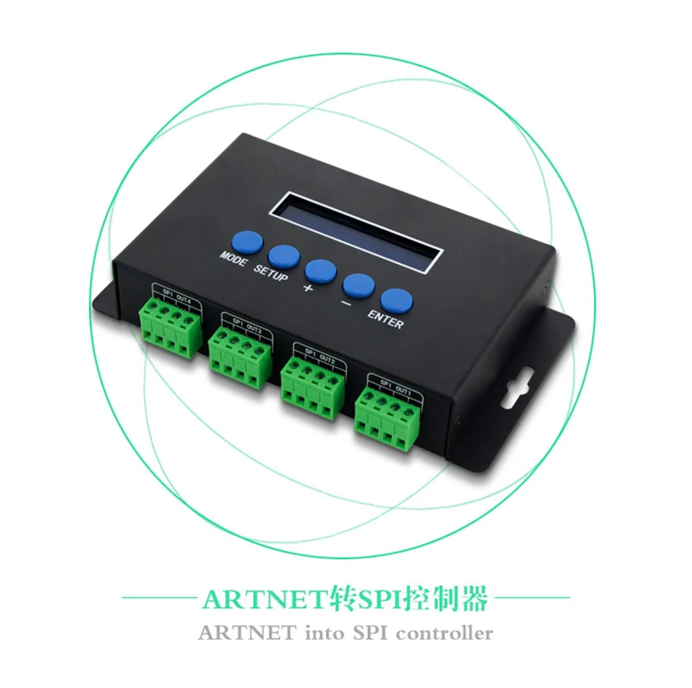 BC-204Artnet для контроллера освесветильник пикселей SPI/DMX Вход протокола Eternet Выход 680 *