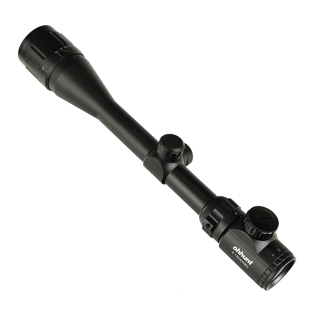 Тактический Оптический прицел ohhunt 4 16X40 AOEG Mil Dot для винтовки с красной и зеленой