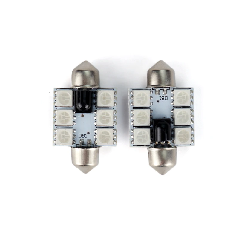 Светодиодная купольсветильник лампа Xenplus 6SMD 5050 2 шт. 36 мм C5W стробоскоп для чтения