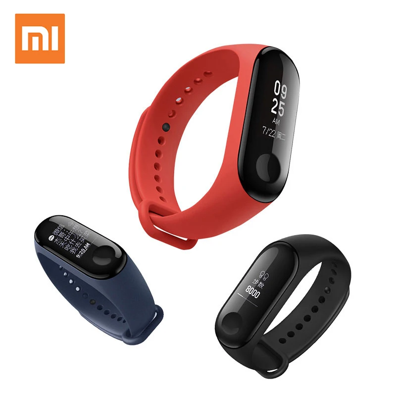 Оригинальный фитнес трекер Xiaomi Mi Band 3 Miband монитор сердечного ритма 0 78 ''OLED