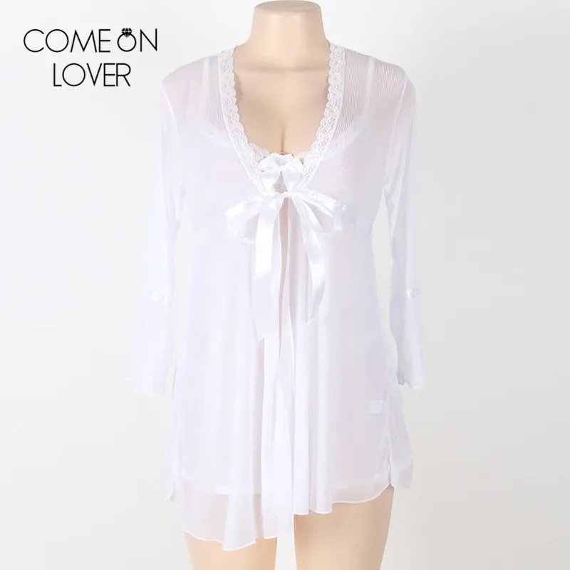 

RE80185 Comeonlover Popular lace sexy plus size lingerie high quality lady sexy sleepwear hot sale red white women nightwear