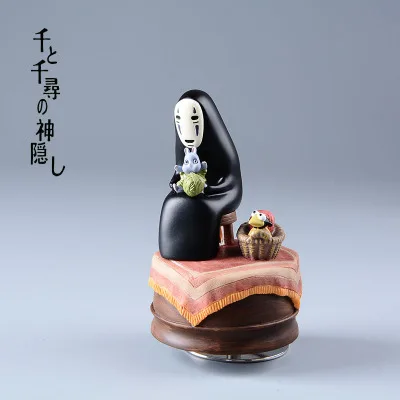 Вращающаяся музыкальная шкатулка Hayao miyazaki spirited away no face|box yellow|music box newsbox cup |