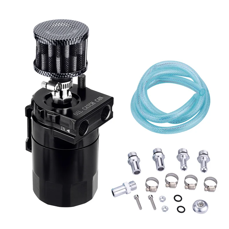 Black SPEEDWOW алюминий 0.3L маслоуловитель БАК с дыхательным фильтром/озадаченный маслоуловитель резервуар - Цвет: Black