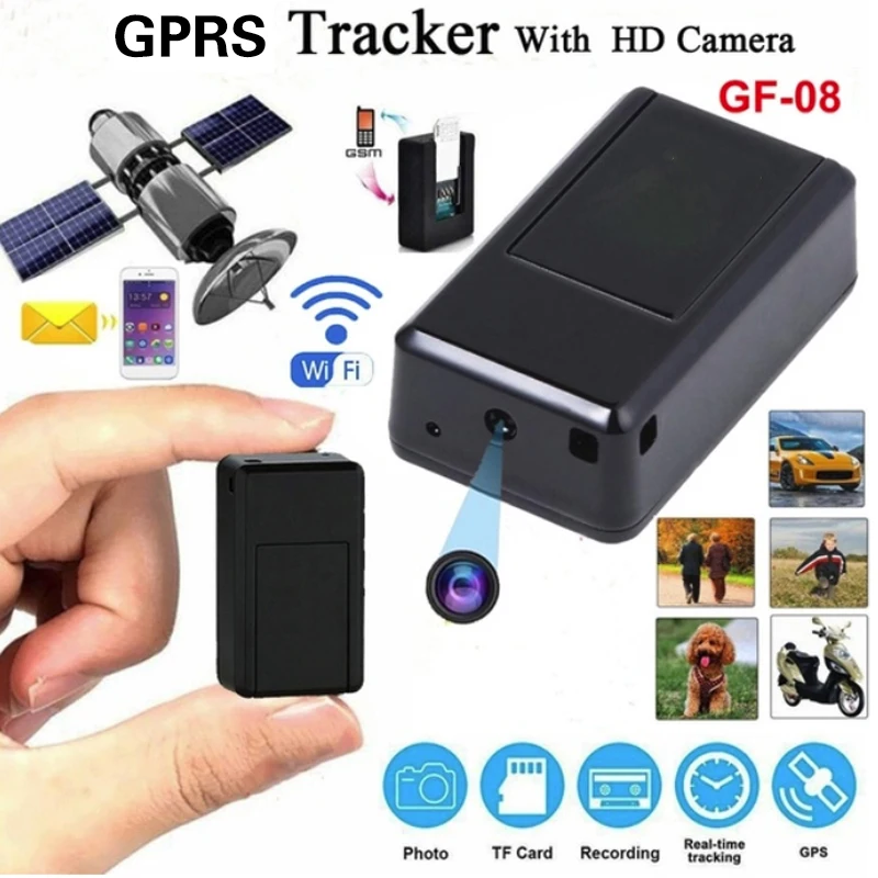 Gps анти-потеря трекер отслеживающее устройство с камерой Аудио Видео Запись SMS GPRS