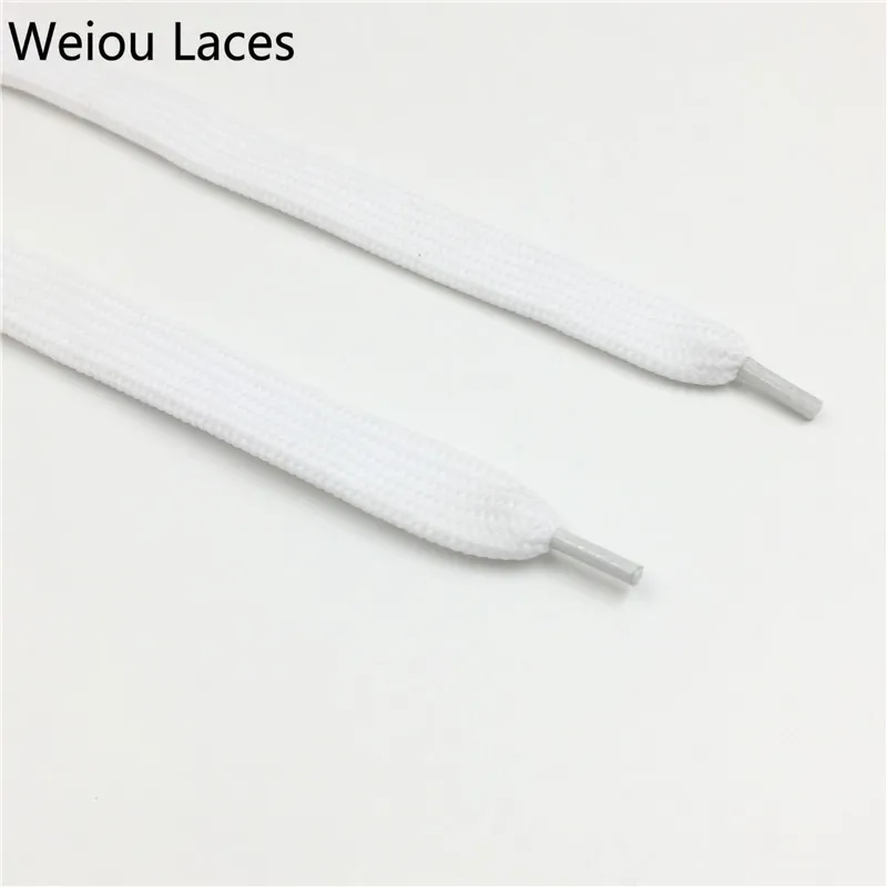 Weiou New Sneaker Coloured Trainer Crazy Athletic FAT Designer Flat Wide Boot Laces Strings 1.8CM/0.7'' Shoelaces Free Shipping