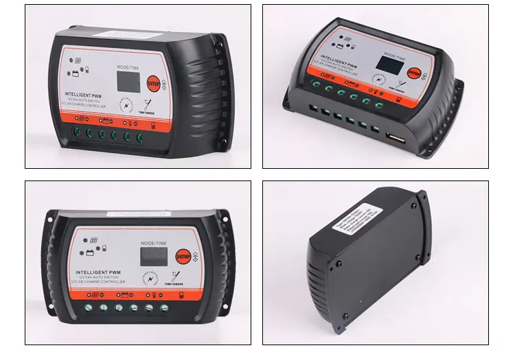 PWM 10A 15A 20A за максимальной точкой мощности, Солнечный Контроллер заряда 12V 24V USB 5V Панели солнечные регулятор заряда