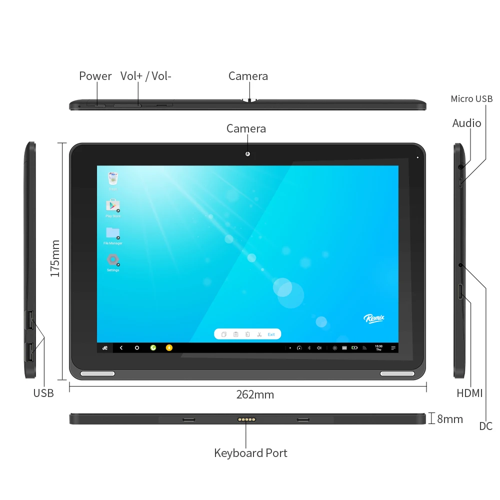 YUNTAB 10," Android 5,1 B102 четырехъядерный планшетный ПК с мини портом HDMI, 1280*800 ips сенсорный экран Двойная камера 6000 мАч батарея