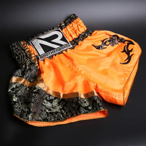 Style 3 Orange XS-XXL взрослый Фитнес тренировочные спортивные трусы sotf Санда Муай Тай шорты для борьбы MMA Штаны для детей - Цвет: Style 3 Orange