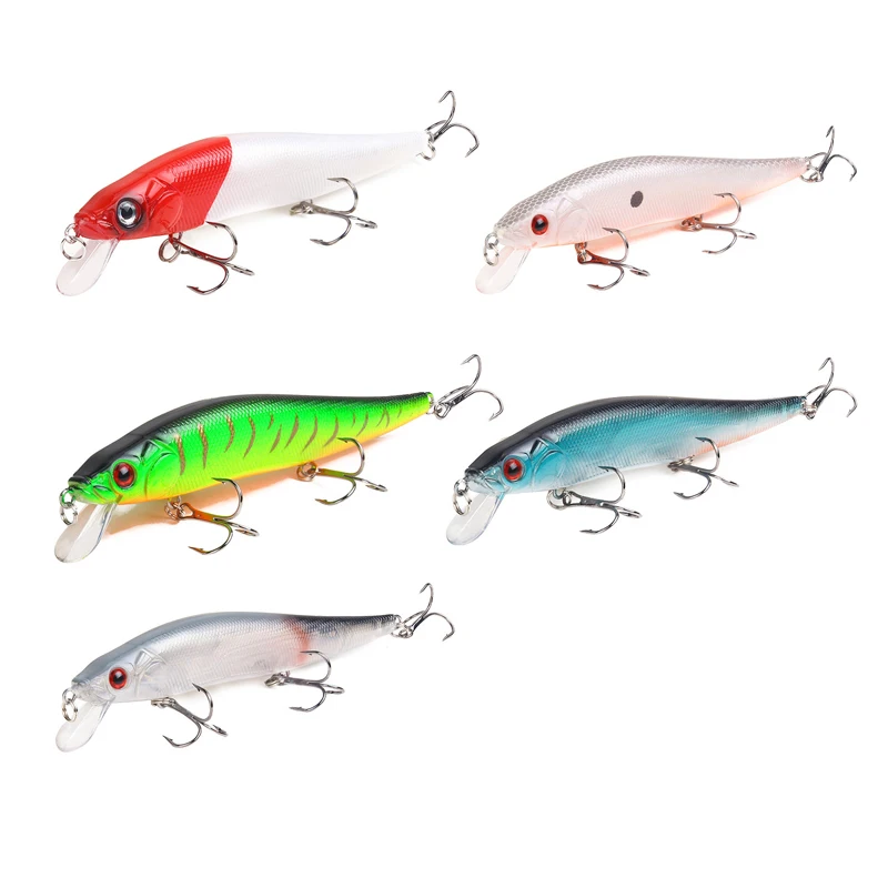 HAODIAOZHE Minnow рыболовная приманка с 3 басовыми тройными крючками высокого качества