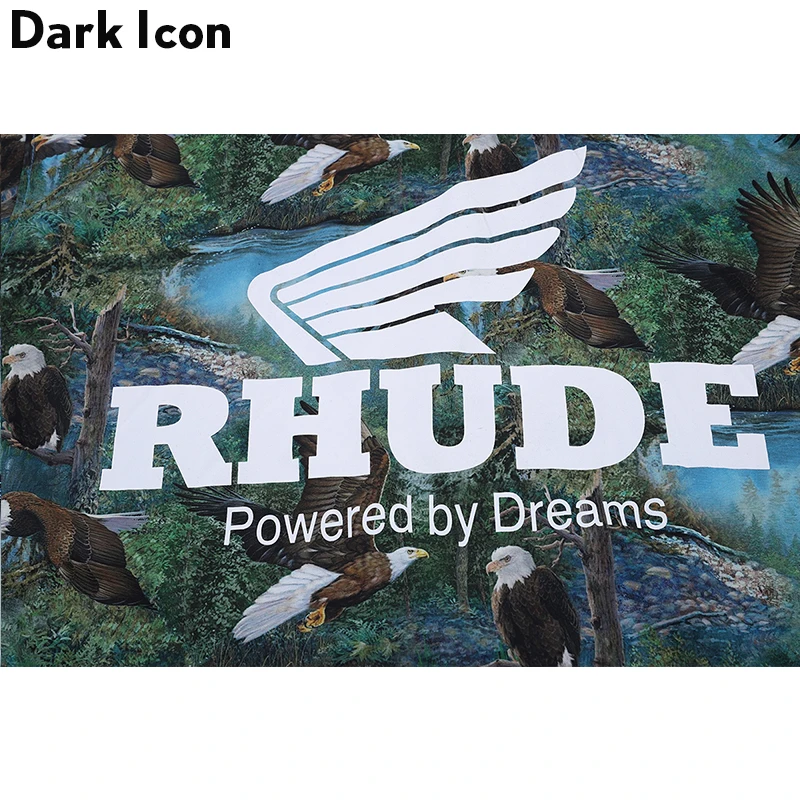 Мужская рубашка в стиле хип хоп Dark Icon гавайская с изогнутым краем и принтом Dreams на