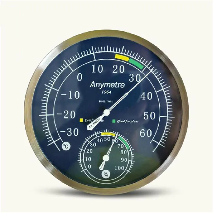 Настенный бытовой Аналоговый термометр по Цельсию гигрометр из нержавеющей