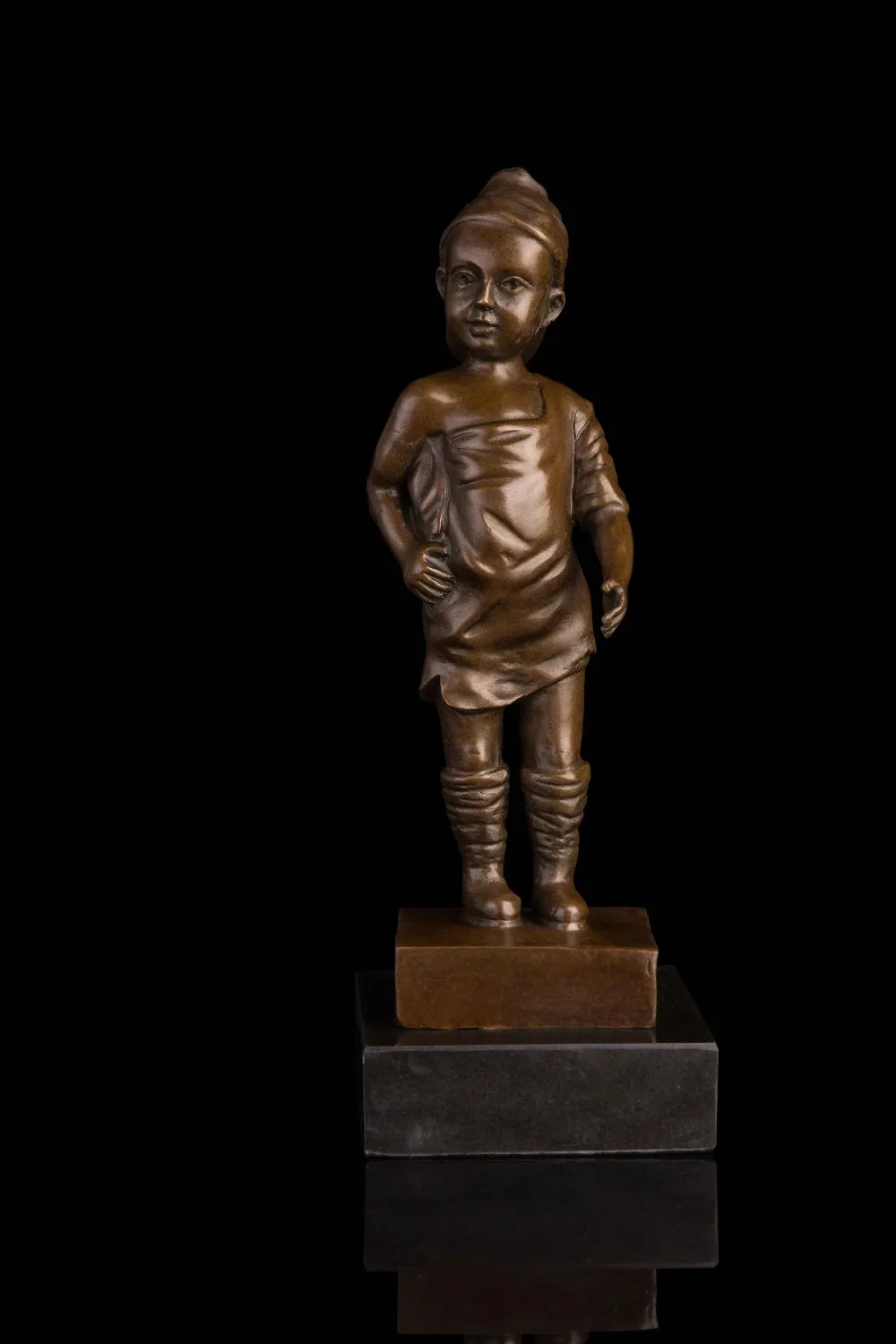 Искусство ремесла Медь Горячая продажа Бронзовая статуя детская скульптура