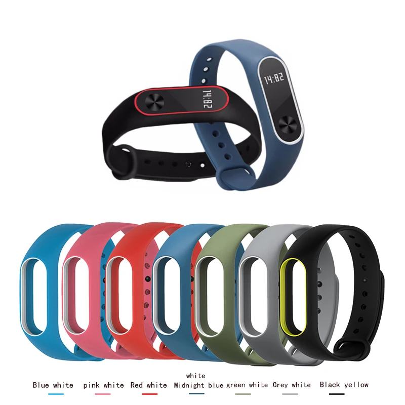 Оригинальный цветной ремешок BUMVOR mi Band 2 для xiaomi band браслет силиконовый аксессуары