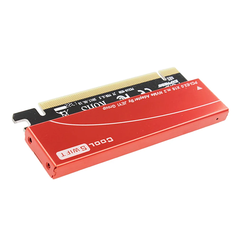 Адаптер Dovewill NVMe M.2 NGFF SSD на PCIE 3 0 X16 Расширительная карта с теплоотводом чехол +