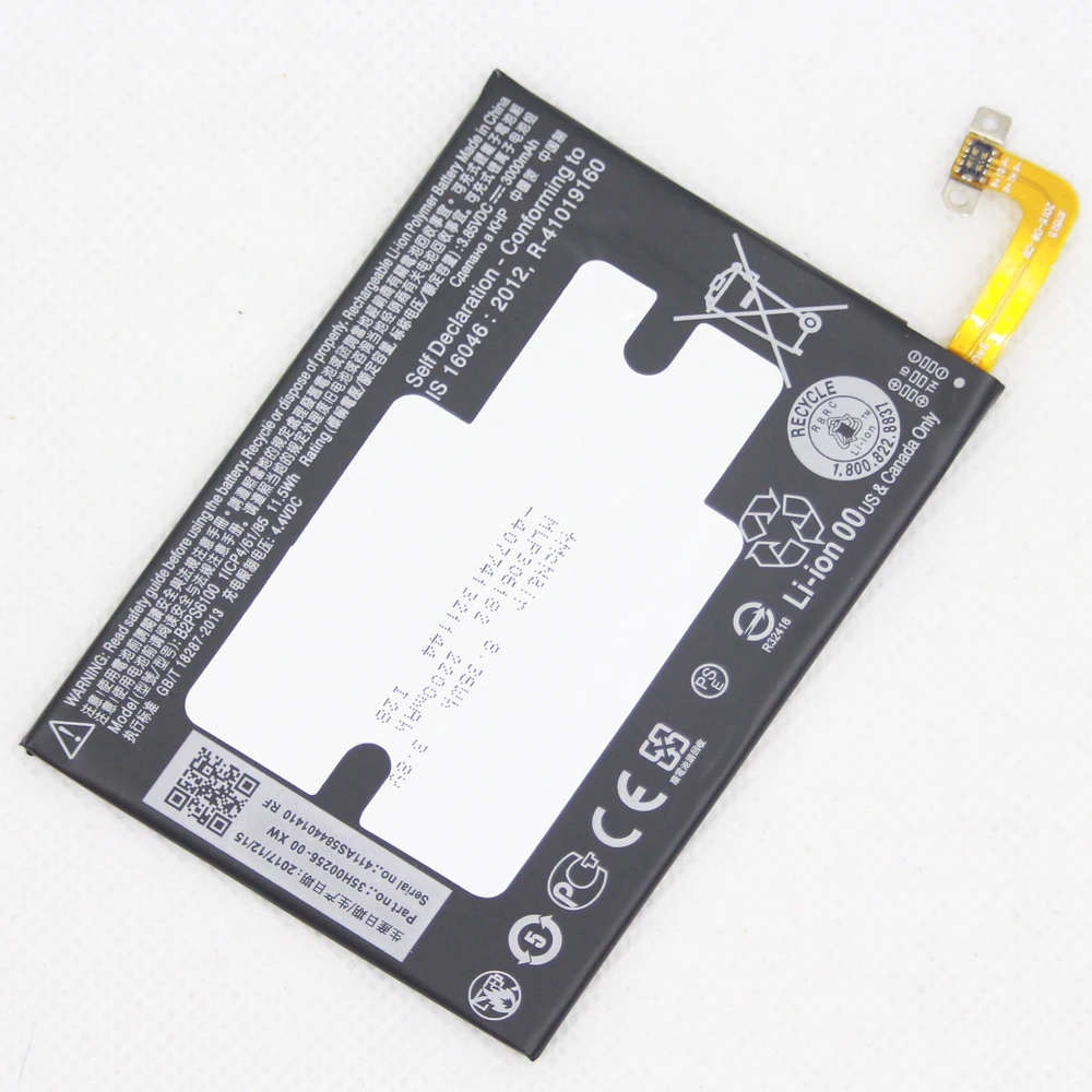 

5pcs/lot New Replacement Battery For HTC One M10 10/10 Lifestyle M10H M10U 3000mAh B2PS6100 Mobile Phone Lithium Li-ion Battery