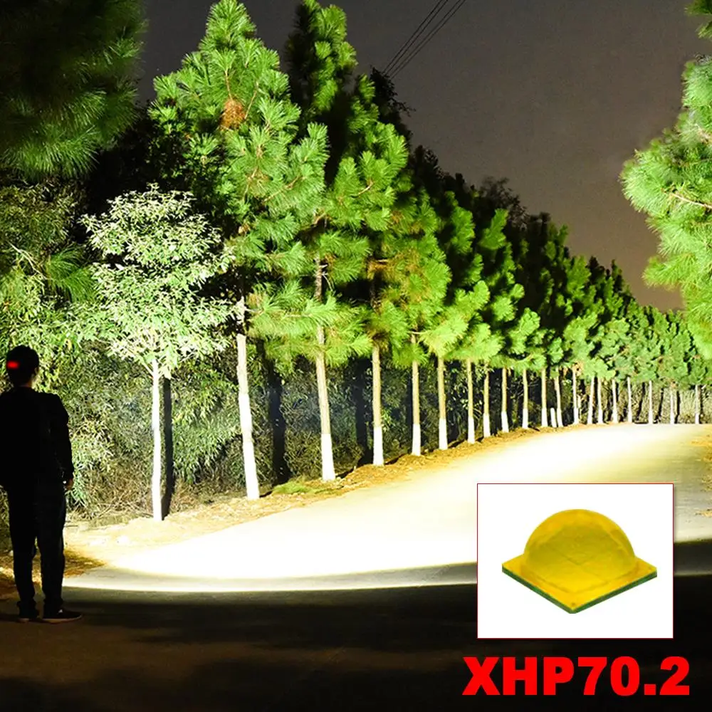 XHP70.2 налобный фонарь светодиодный 18650 перезаряжаемый аккумулятор головной светильник XHP70 usb налобный фонарь светодиодный налобный светильник фонарь 6000 люмен