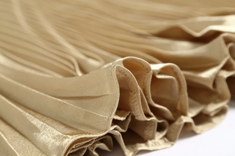 2017 весенне Летняя женская Однотонная юбка принцессы металлик Женская длинная