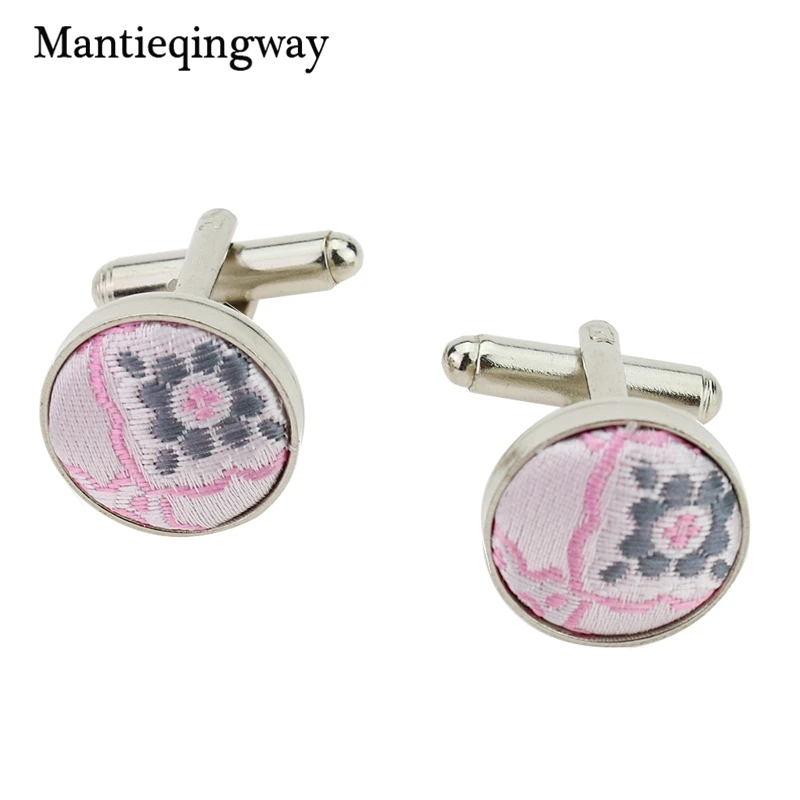 Mantieqingway розовый жаккардовый геометрический узор Kravat Набор для бизнеса 8,5 см Широкий Gravatas галстук носовой запонки набор для мужчин