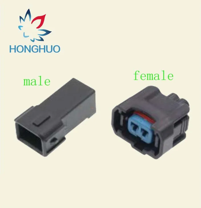 2 контактный женский и мужской Авто топливный инжектор OBD2 Водонепроницаемый Жгут