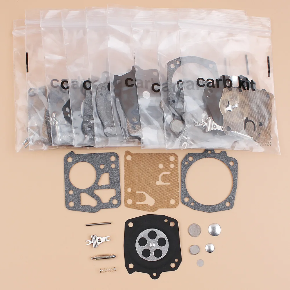 10 шт./лот Карбюратор Carb диафрагма Ремонтный Комплект Fit Jonsered 625 630 670 Stihl 031 AV