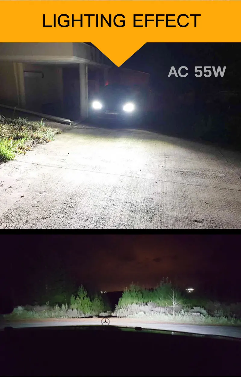 1 комплект AC 55 Вт H7 ксеноновая лампа H1 H3 H4 H11 H8 H9 9005 9006 881 D2S HID Xenon комплект 4300K 5000k 6000K 8000K ксенона H7 автомобильный светильник лампочка