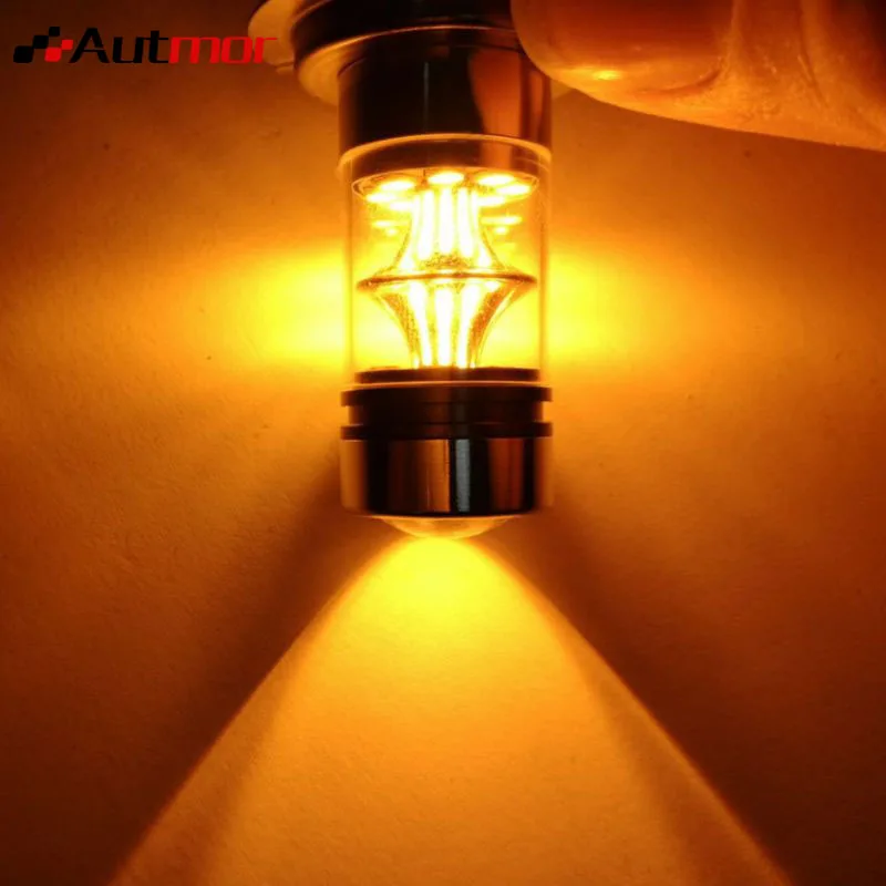Автомобильная светодиодная лампа высокой мощности AUTMOR 2 шт. Sharp H4 100W 20smd