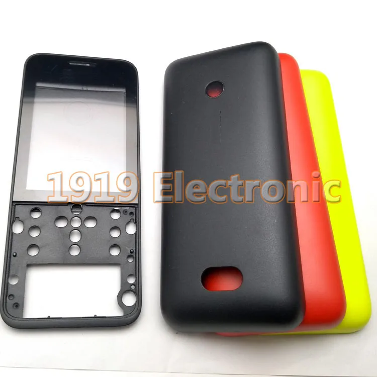 Полный Мобильный телефон Корпус чехол не клавиатура для Nokia 208