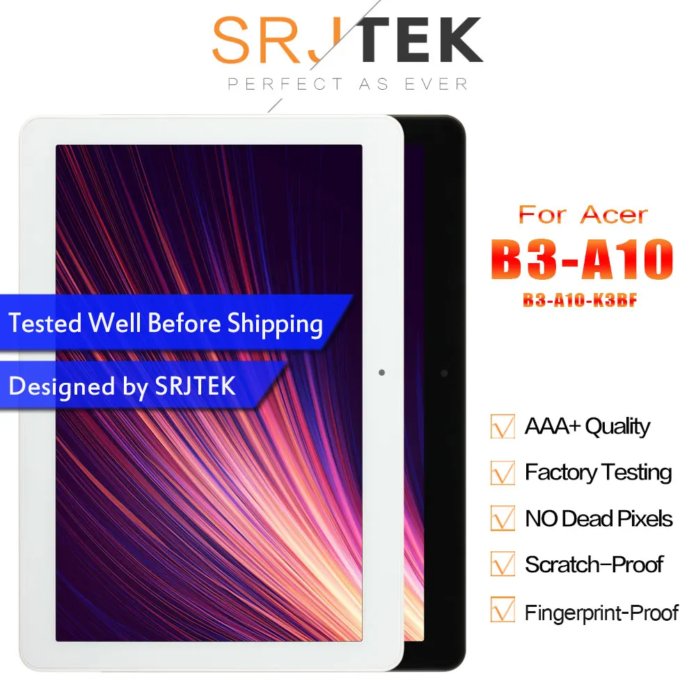 SRJTEK для Acer Iconia One 10 B3 A10 LCD дисплей Матрица сенсорный экран дигитайзер сенсор