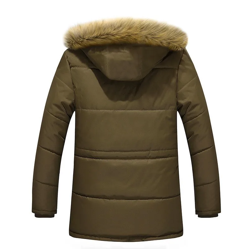2019 Men Outerwear Dropshipping New Parka Solid Male Clothing Cotton Padded Winter Jacket Windproof Thick Coats | Мужская одежда
