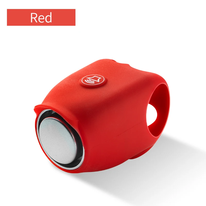 red Coolсмена электрический велосипедный звонок Водонепроницаемый 360 Вращающийся велосипедный рог с силикагелевой оболочкой велосипедный Звонок на руле велосипеда велосипедный Звонок - Цвет: red