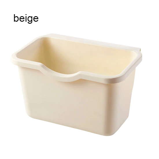 beige Дверь шкафа задняя висячая полка для мусора для хранения кухонного мусора мешок для мусора может держатель подвесной кухонный шкаф стеллаж для мусора полка - Цвет: beige