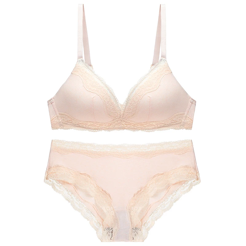 Женский комплект Бесшовного нижнего белья из бамбукового волокна с чашками пуш