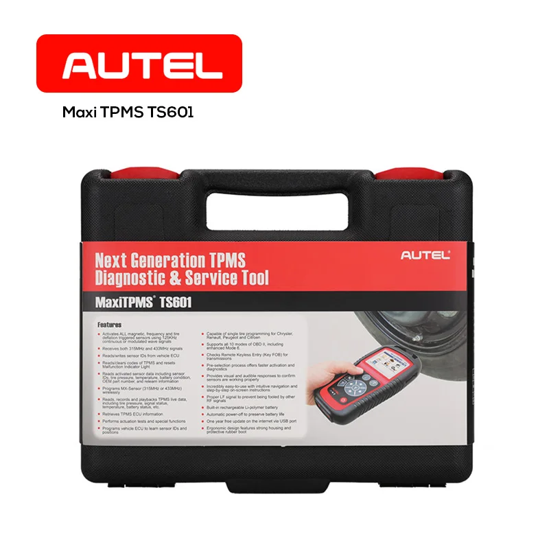 Autel MaxiTPMS TS601 Портативный TPMS проблема инструмент диагностики шин Давление Сенсор
