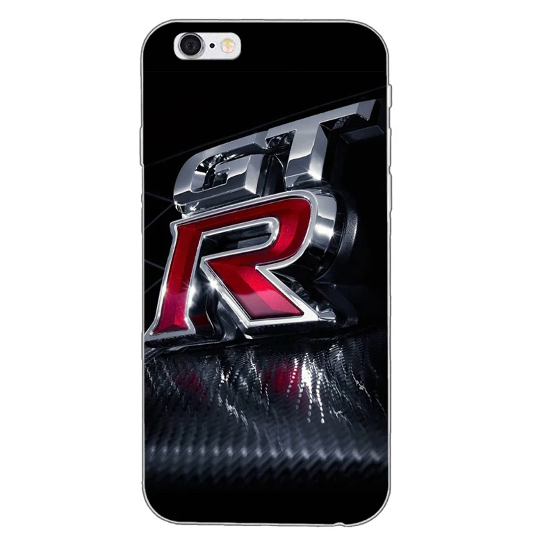Автомобиль NISSAN GTR силиконовый мягкий чехол для телефона из ТПУ для Apple iPhone 4 4S 5 5S 5c SE 6 6s plus, 7, 7 plus, 8, 8 plus, X