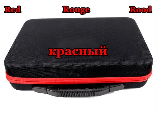 Красный 60 слот Storag портфель алмазная живопись аксессуары, алмазная живопись коробка для хранения прозрачные пластиковые бусины коробки для хранения инструменты - Цвет: Красный