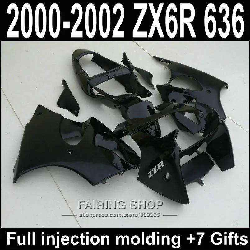 Детали для мотоцикла ZX6R 2000 2001 2002 Kawasaki комплект обтекателей 00 01 02 100% подходит всех