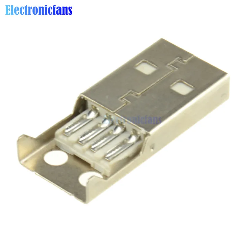 10 шт. разъем USB 2 0 типа A 4 контактный переходник с черной пластиковой крышкой|connector