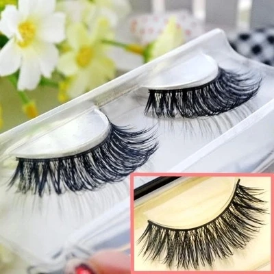 Лучшие продажи высокое качество 100% натуральный крест норковые накладные ресницы