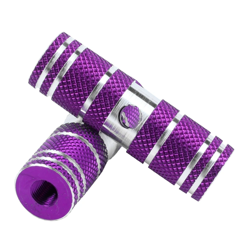 1 Pair Purple Aluminum Alloy BMX Bike Bicycle Foot Pegs | Спорт и развлечения