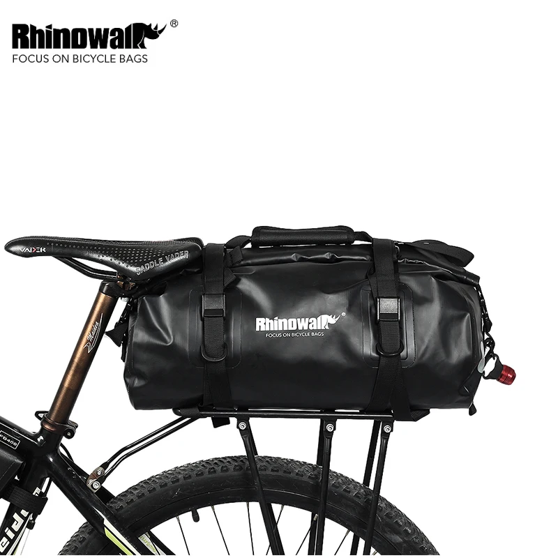Rhinowalk велосипедная сумка, велосипедное седло, заднее сиденье, водонепроницаемая сумка для хранения, велосипедная задняя Сумка, 20 л многофункциональная сумка через плечо