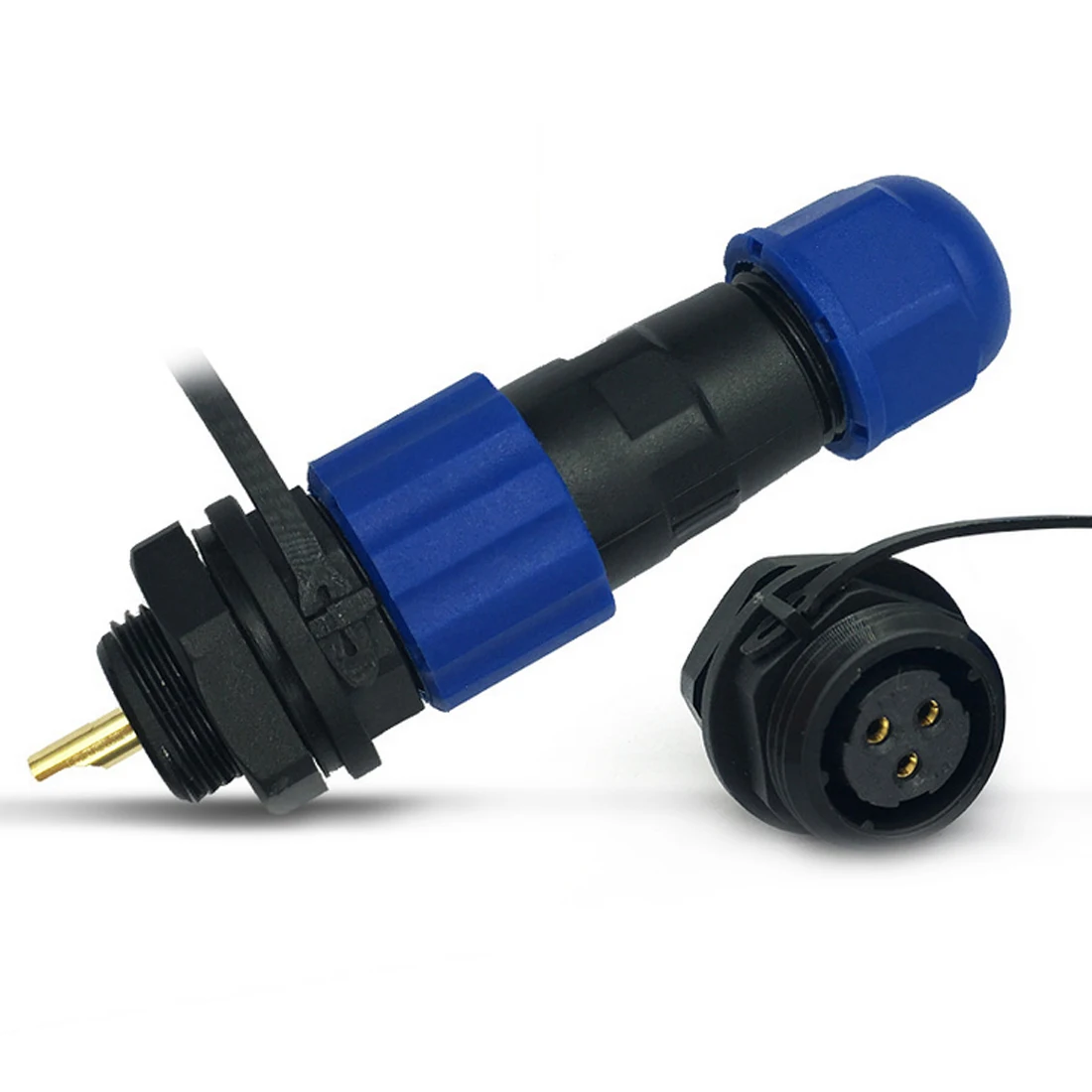 SP16 IP68 Водонепроницаемый разъем 2/3/4/5/6/7/8/9 pin типа «папа» plug& муфтовый стыковочный переводник Панель крепление провода кабеля Разъем