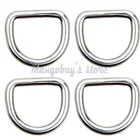 10 шт. 5 мм4 мм диаметр кованый AISI 316 нержавеющая сталь сварное D-образное кольцо оборудование для лодок такелаж Каяк Аксессуары для лодок морской серфинга