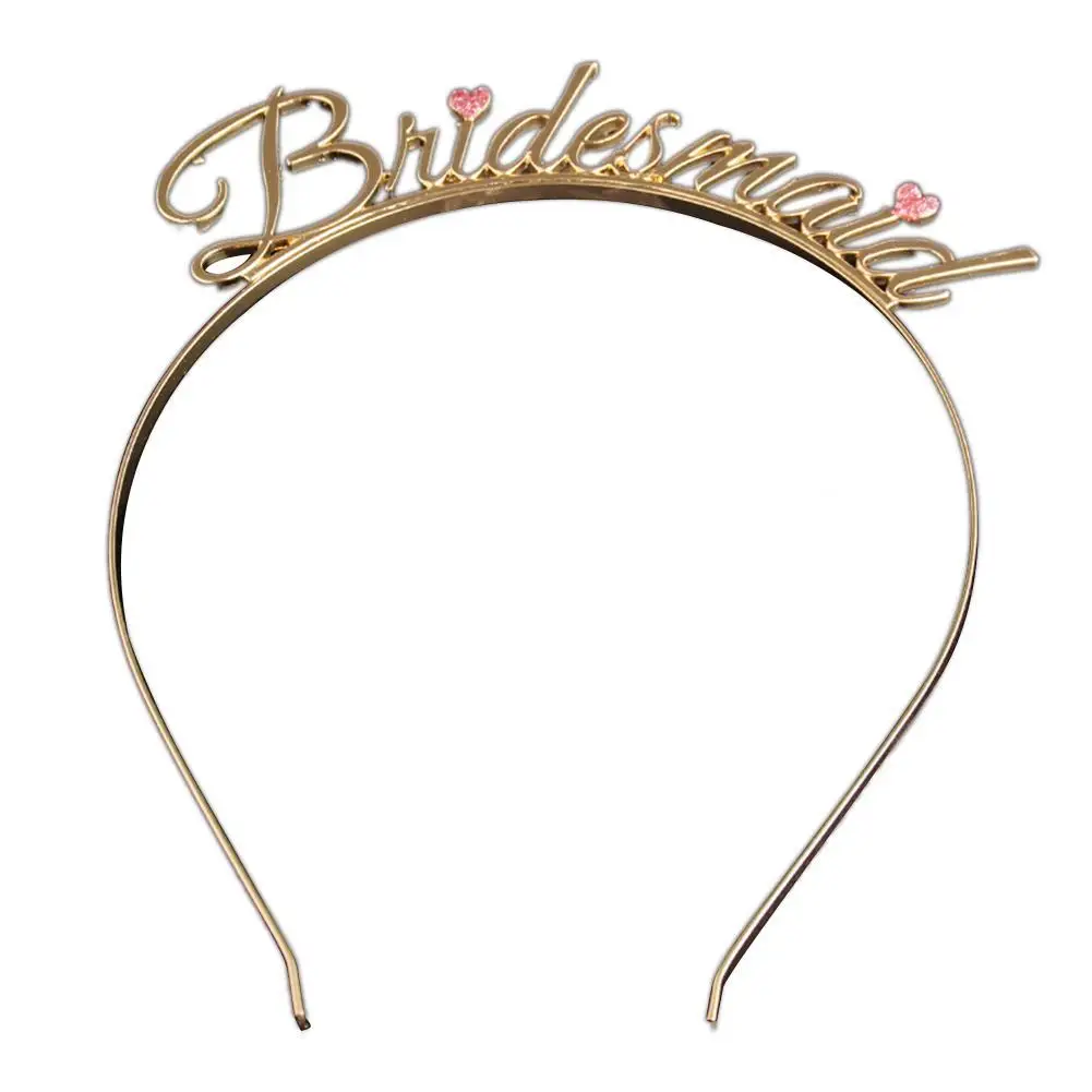 Свадебное для невесты подружки Тиара волос в виде короны символ любви форме