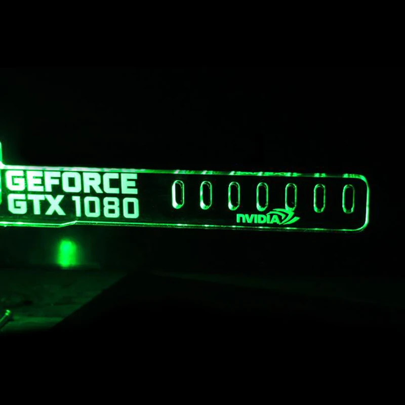 Новый синий для GEFORCE GTX 1080 его светодиодная светящаяся настольная Основная