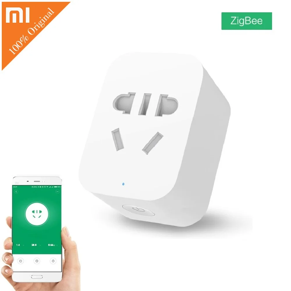 Xiaomi mi умный Wi-Fi переключатель гнездо приложение дистанционное управление таймер разъем питания Обнаружение мощности ZigBee версия mi домашнее устройство