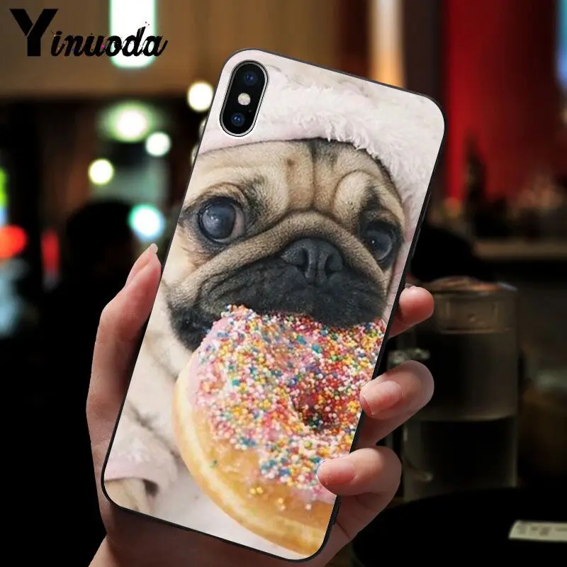 Yinuoda милый мопса шаблон ТПУ Мягкие аксессуары для телефонов сотовый телефон