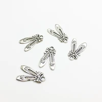 30pcslot 1220mm alloy antique silver color ballet shoes charms pendants diy jewelry findings accessories