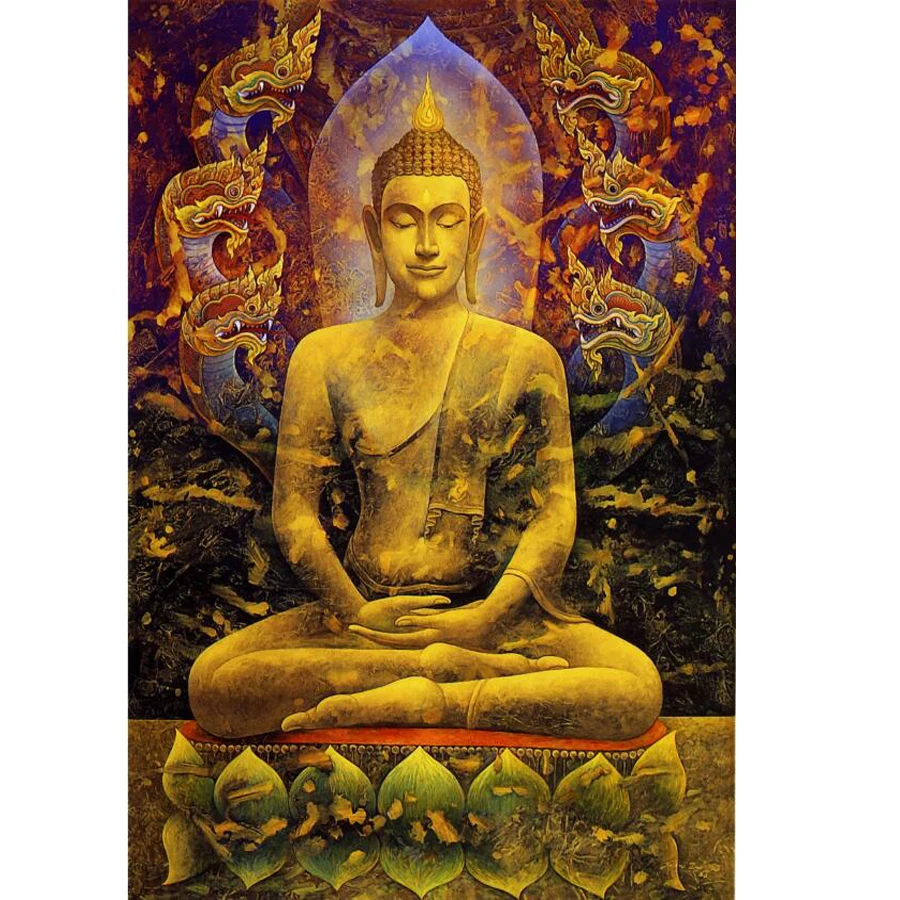 Полностью Алмазная мозаика вышивка Будда дзен рукоделие подарок сделай сам 5D