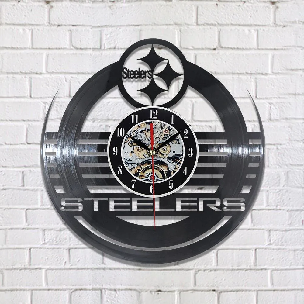 Новые Настенные часы с виниловой записью CD современные стальные настенные